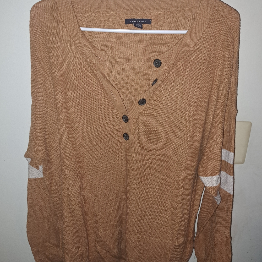American Eagle Outfitters Women's Tan Sweater